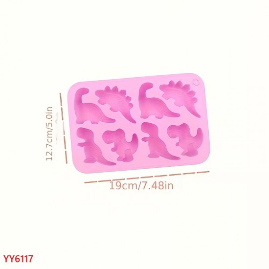 YY6117 Mini 6lı Dinazor Seti Silikon Kalıp